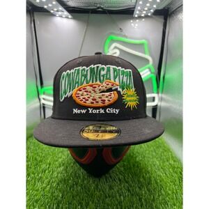 Cowabunga Pizza‎ New York City New Era Fitted Hat 7 1/4 Teenage Mutant Ninja